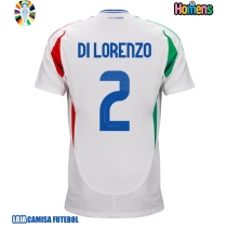 Camisa de Futebol Itália Giovanni Di Lorenzo #2 Equipamento Secundário Europeu 2024 Manga Curta